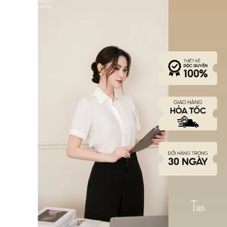 Áo sơ mi tay cộc gập gấu TIINSTORE AHN370