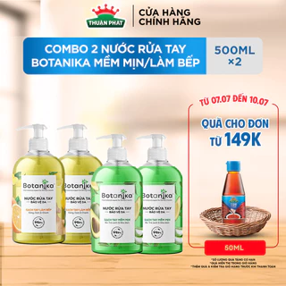 Combo 2 Nước rửa tay Botanika Mềm mịn/Làm bếp 500ml