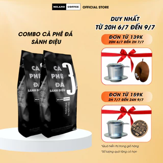 Combo 2 túi Cà phê Milano loại cà phê Đá 3 Sành Điệu 250g