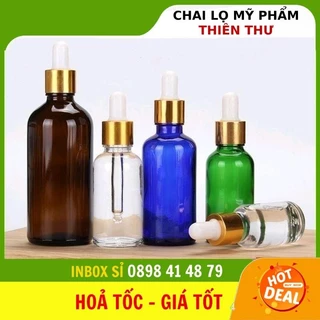 Lọ Chiết Serum ❣️ [15ml,20ml,30ml,50ml,100ml] Vỏ Đựng Tinh Dầu Bóp Giọt Chiết Mỹ Phẩm , Phụ Kiện Du Lịch