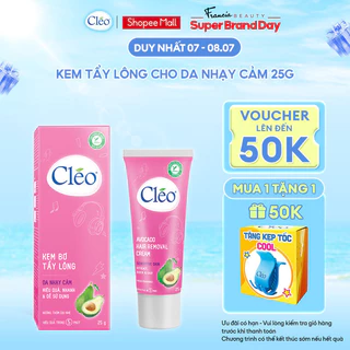 Kem Tẩy Lông Cho Da Nhạy Cảm Cleo Avocado Hair Removal Cream Sensitive Skin 25g