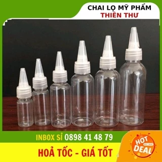 Chai Chiết Mĩ Phẩm ❣️ [20ml,30ml,50ml,100ml] Vỏ Nhựa Pet Nút Nhọn Chiết Mỹ Phẩm, Phụ Kiện Du Lịch