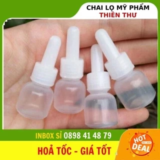 [Combo 10sp] Chai Lọ Nhựa ❣️ Nhỏ Mắt 5ml,10ml,20ml Thường (Có Nút) Chiết Dung Dịch , Phụ Kiện Du Lịch