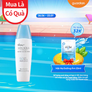 Sữa Chống Nắng Dưỡng Da Ngừa Mụn Sunplay Skin Aqua Acne Clear Milk SPF50 PA++++ 25Gr