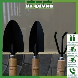 Bộ Dụng Cụ Làm Vườn To 3 Món 17cm / Bộ Xẻng Trồng Cây _ Vườn Rau Giống Út Quỳnh