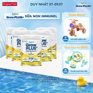 Combo 5 Sữa Bột Nutifood Sweden GrowPLUS+ Sữa Non Immunel lon 800g