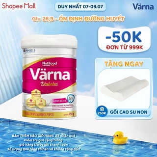 Sữa bột Diabetes Lon 850g - Ổn định đường huyết (GI = 26,9) - Varna