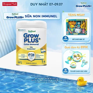 Sữa Bột Nutifood Sweden GrowPLUS+ Sữa Non Immunel từ lon 800 g