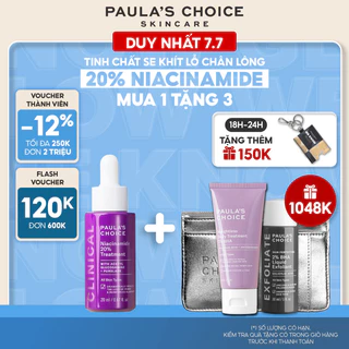 Tinh chất se khít lỗ chân lông Paula's Choice Niacinamide 20% Treatment 20ml mã 8030