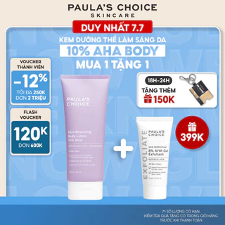 Kem dưỡng thể làm sáng da chứa 10% AHA Paula's Choice Skin Revealing Body Lotion 10% AHA 210ml - 5900