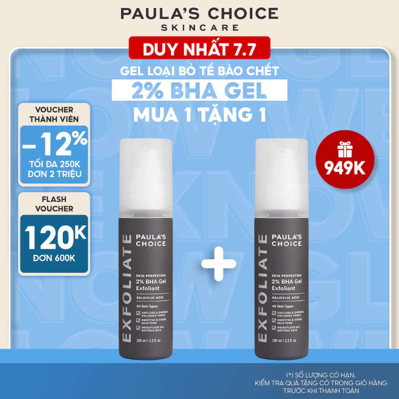 Gel loại bỏ tế bào chết Paula's Choice Skin Perfecting 2% BHA Gel Exfoliant 100ml mã 2040