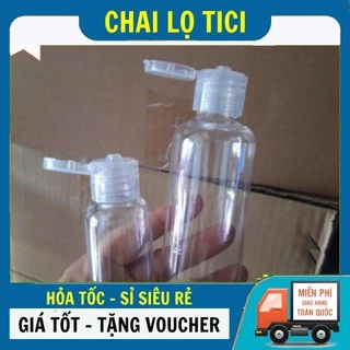 Chai Lọ Nhựa Nắp Bật 50ml/100ml Chiết Mỹ Phẩm