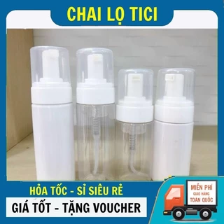 Chai Lọ Xịt Tạo Bọt 30ml,50ml,100ml,150ml Đựng Sữa Rửa Mặt