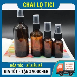 Chai Xịt Phun Sương ✵ [15ml,20ml,30ml,50ml,100ml] Chai Lọ Thủy Tinh Xịt Phun Sương Chiết Nước Hoa, Mỹ Phẩm