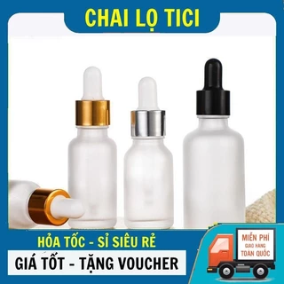 Lọ Chiết Serum ✵ [5ml-100ml] Lọ Chiết Serum Thủy Tinh Phun Mờ Cao Cấp Nắp Bóp Nhỏ Giọt, Phun Sương