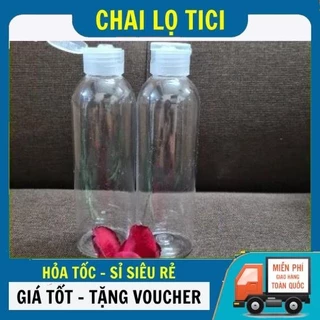 Chai Nhựa Nắp Bật ✵ Chai Nhựa Pet Nắp Bật 150ml,200ml,250ml,300ml Chiết Mỹ Phẩm , Phụ Kiện Du Lịch