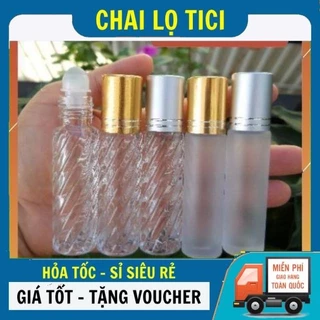 Chai Lọ Chiết Nước Hoa ✵  Vỏ Bi Lăn 10ml Đựng Nước Hoa Dầu Dừa, Tinh Dầu, Phụ Kiện Du Lịch