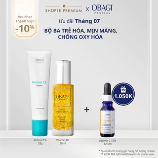 Bộ đôi Trẻ hóa tinh chất Retinol 1.0 và Serum Cấp Nước Dưỡng Ẩm Phục Hồi Da Daily Hydro-Drops 30ml