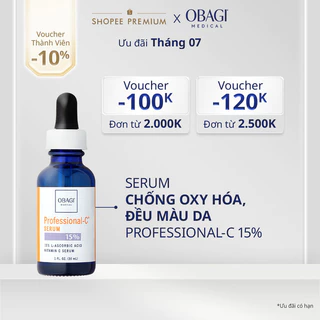 Serum Vitamin C 15% Dưỡng Sáng Da & Chống Oxy Hóa Obagi Professional-C 30ml