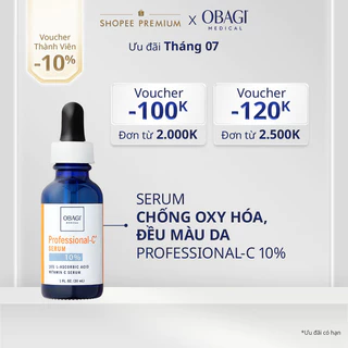 Serum Vitamin C 10% Dưỡng Sáng Da & Chống Oxy Hóa Obagi Professional-C 30ml