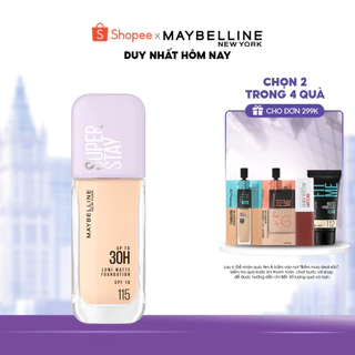 Kem nền bắt sáng Superstay Lumi Matte 30H che phủ siêu nhẹ mặt Maybelline New York 35ml [MỚI]