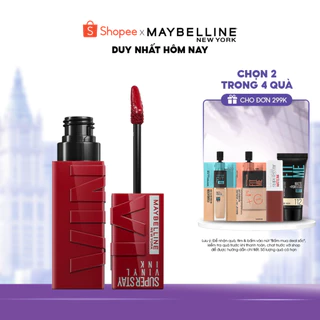 Son Bóng Bền Màu Nhẹ Môi Superstay Vinyl Ink Maybelline New York 4.2ml