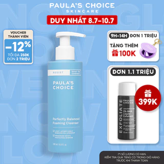 Sữa rửa mặt cân bằng da hoàn hảo Paula's Choice Resist Perfectly Balanced Foaming Cleanser 190ml mã: 7830