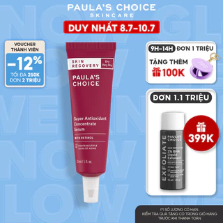 Tinh chất phục hồi da tổn thương Paula’s Choice Skin Recovery Super Antioxidant Concentrate Serum Retinol 30ml 3250