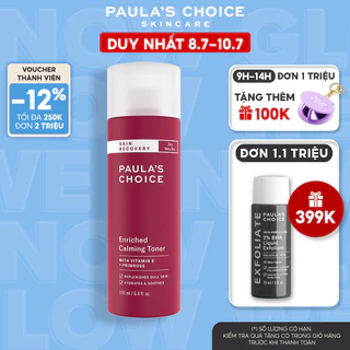 Toner phục hồi độ ẩm cho da Paula's Choice Skin Recovery Enriched Calming Toner 190ml 1250