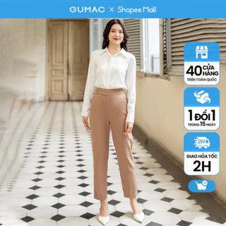 Quần ống đứng 2 nút thời trang GUMAC QD07051