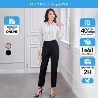 Quần tây nữ ống đứng túi kiểu công sở thời trang GUMAC LQD1201 - QD06014