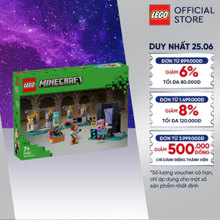 LEGO MINECRAFT 21252 Đồ chơi lắp ráp Kho chế tạo vũ khí (203 chi tiết)