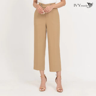 Quần Baggy cạp đan chéo nữ IVY moda MS 22B9603