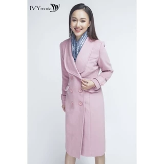 Áo khoác dạ nữ vạt chéo IVY moda MS 71M4136