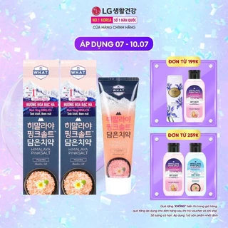 Combo 2 kem đánh răng muối hồng Bamboo salt Himalaya Pink Salt Floral Mint Hương Hoa Bạc Hà