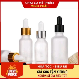 Chai Lọ Chiết Serum [5ml-100ml] Thủy Tinh Phun Mờ Cao Cấp Nắp Bóp Giọt ❣️