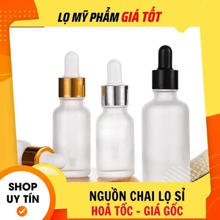 Lọ Chiết Serum ❤ [15ml,20ml,30ml,50ml,100ml] Lọ Đựng Tinh Dầu Bóp Giọt Chiết Mỹ Phẩm , Phụ Kiện Du Lịch