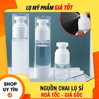 [Giá Tốt] Chai Chiết Mỹ Phẩm ❤ Chai Nhựa Xịt Giọt Hút Chân Không 5ml,10ml,15ml,20ml,30ml,50ml,100ml, Phụ Kiện Du Lịch