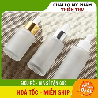 [20ml,30ml,50ml] Lọ Chiết Tinh Dầu Thủy Tinh Mờ Vai Ngang Đựng Serum ❣️