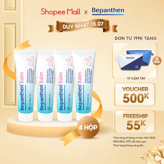 Bộ 4 tuýp kem chống hăm Bepanthen Balm dạng kem mỡ 30g/tuýp