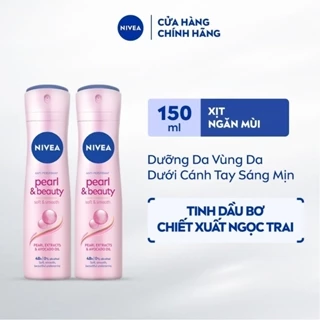 Bộ 2 Xịt Ngăn Mùi NIVEA Pearl&Beauty Dưỡng Sáng Da Ngọc Trai (150 ml) - 83731