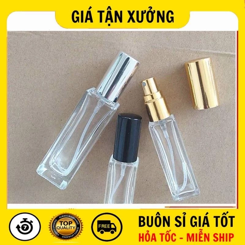 [SỈ SIÊU RẺ] Chai Lọ Chiết Nước Hoa  Chai Lọ Chiết Nước Hoa Vuông 30ml,20ml,10ml,5ml Đựng Dầu Thơm