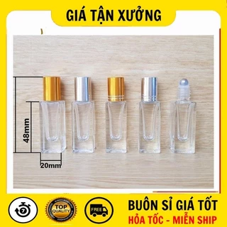 [SỈ SIÊU RẺ] Chai Lọ Chiết Nước Hoa ✪ Giá Rẻ ✪ Chai Lọ Chiết Nước Hoa Bi Lăn 20ml,10ml,5ml Vuông Đựng Dầu Thơm