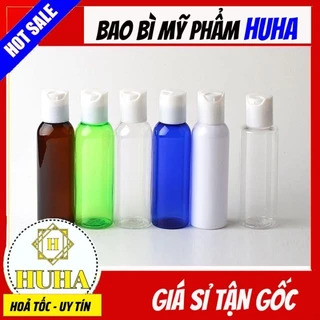 Chai Chiết Mĩ Phẩm ❆ Chai Lọ Nhựa Pet Nắp Nhấn 100ml,50ml,30ml,20ml Chiết Mỹ Phẩm Du Lịch