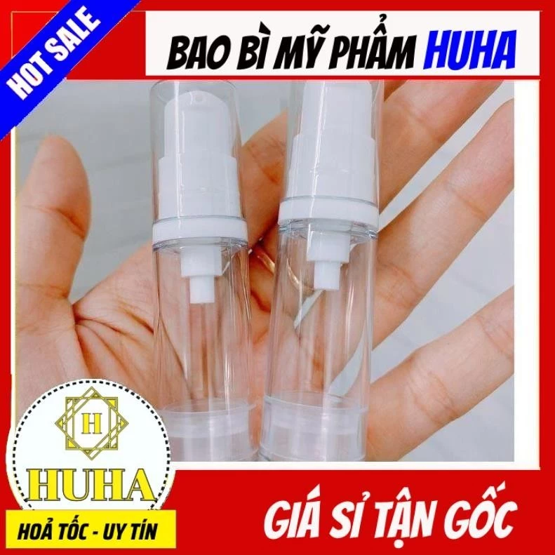 Chai Chiết Mĩ Phẩm ❆ Chai Lọ Nhựa Hút Chân Không Xịt Giọt, Phun Sương 5ml,10ml,15ml,20ml,30ml,50ml,100ml