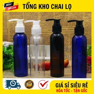 [RẺ VÔ ĐỊCH] Chai Lọ Xịt Vòi Nhấn ❤ Chai Lọ Nhựa Pet Vòi Nhấn 100ml,150ml,200ml,250ml Đựng Dầu Gội, Sữa Tắm