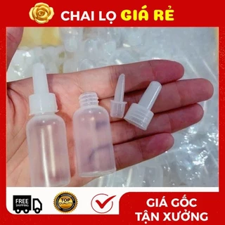 [100c] Chai Lọ Nhựa Nhỏ Mắt 5ml,10ml,20ml Thường (Có Nút), Ống Hút Mụn, Hút Máu Bầm ❣️.