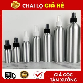 Chai Xịt Phun Sương ❣️ Thân Nhôm 30ml,50ml,100ml Chiết Mỹ Phẩm, Đựng Dung Dịch .