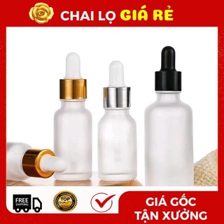 Chai Lọ Chiết Serum ❣️ [5ml-100ml] Thủy Tinh Phun Mờ Cao Cấp Nắp Bóp Nhỏ Giọt