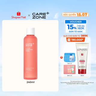 Nước Cân bằng cho Da mụn xỉn màu CAREZONE A-Cure Clarifying Toner 240ml